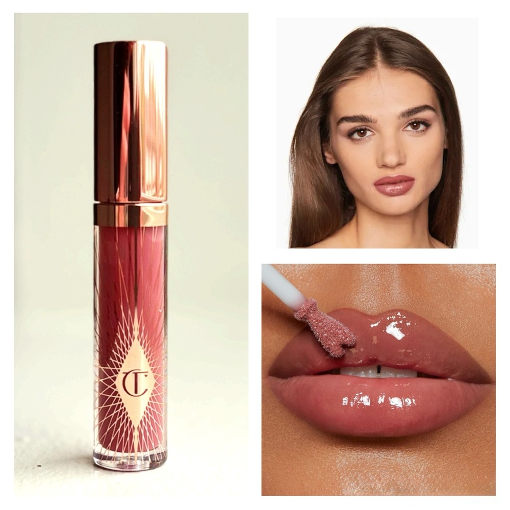 CHARLOTTE TILBURY Collagen Lip Bath Gloss Pillow Talk Medium Tinted Mauve Berry